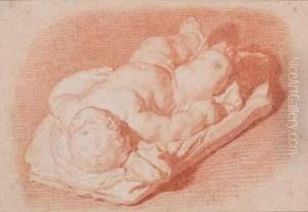 Enfant Endormi (etude En Rapport Avec Une Sculpture) - view 1