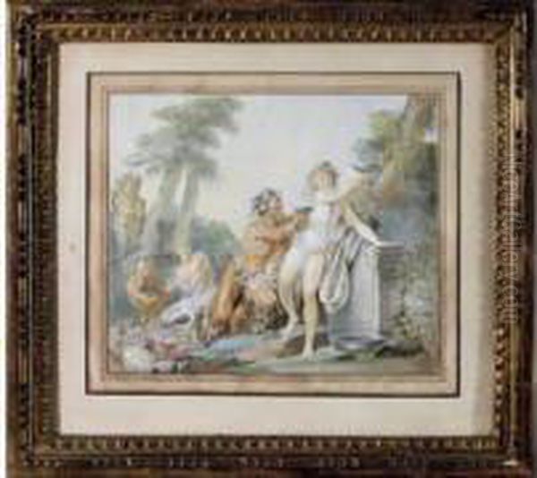 Paire De Gouaches, Signees L'une Au Milieu A Droite, L'autre En Bas A Gauche. - view 1