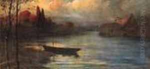 Paesaggio Fluviale by Vittore Antonio Cargnel