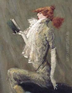 A caricature of Sarah Bernhardt by Simon Bussy