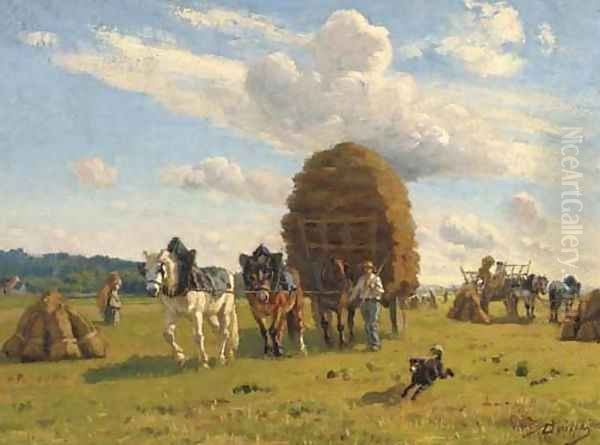 Returning home after the harvest - view 1