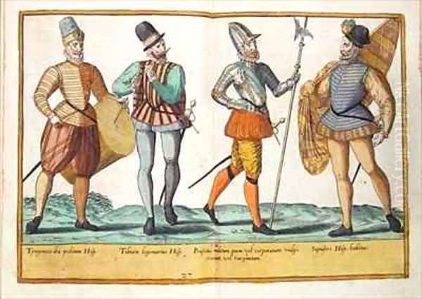 Sixteenth century costumes from 'Omnium Poene Gentium Imagines' - view 1