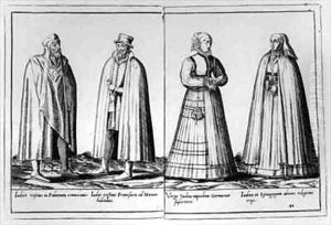 Sixteenth century Jewish clothing from 'Omnium Poene Gentium Imagines'