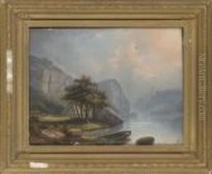A Lakeside Liasion by Joseph Kuwasseg Carl