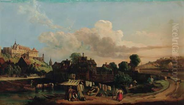 A Town In A River Valley - view 1
