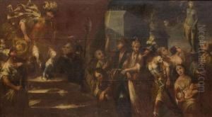 Cristiani Condotti Al Gran Giudizio by Luca Carlevarijs