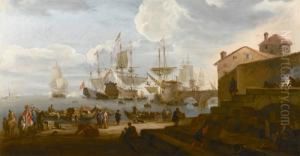 Veduta Di Un Porto Di Mare