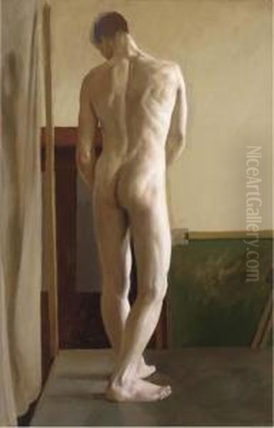 Standing Male Nude, Back View - view 1