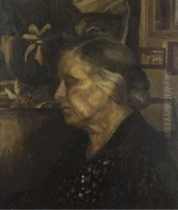 Portrait Of The Artist's Mother by Hilda Carline