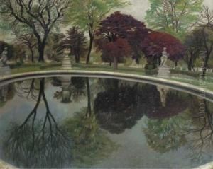 Luxembourg Gardens, Paris by Hilda Carline
