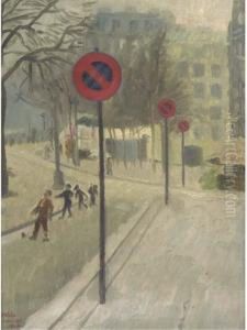 A Boulevard In Paris by Hilda Carline