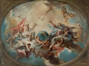 The Holy Trinity. Modello. by Carlo Innocenzo Carloni