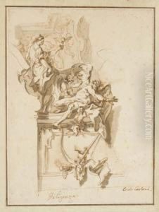 Allegorie De La Diligence Foulant Le Temps A Ses Pieds