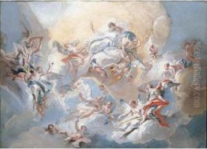 God The Father And Angels In Glory