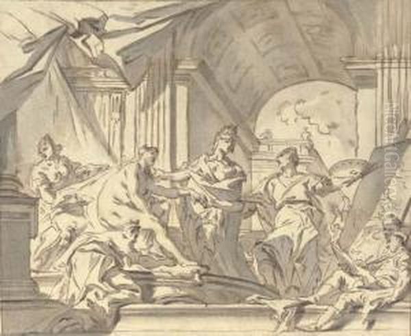 Alexander Presenting Campaspe To Apelles - view 1