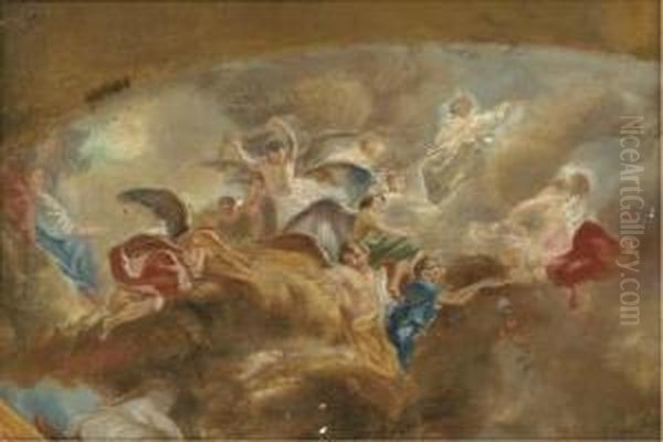 Design For An Allegorical Ceiling Painting - view 1