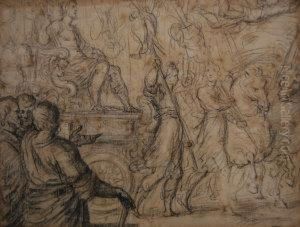 A Triumphal Procession by Giovanni Battista Carlone