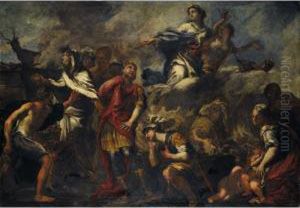 Sacrifice Of Iphigenia by Giovanni Battista Carlone