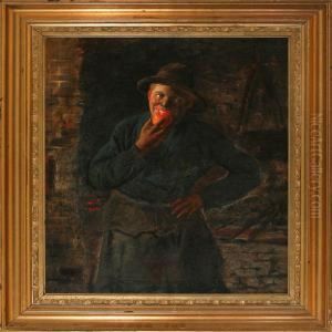 A Smith Apprentice Eating An Apple