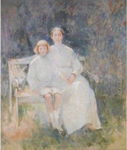 Portrait Study Of The Artist's Wife And Son, Dines Portrait Study Of The Artist's Wife And Son, Dines