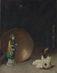 Chinese Statues by Emil Carlsen