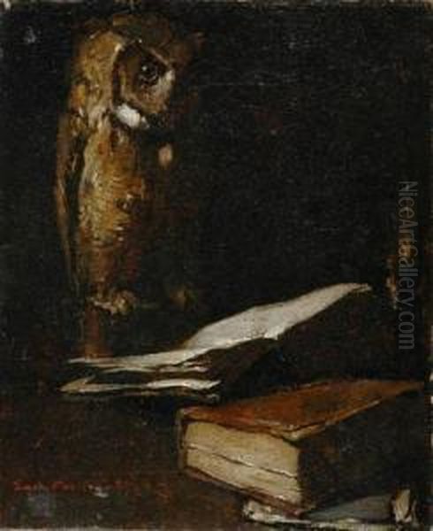 Owl With An Open Book,1883 - view 1