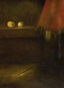 Still Life With Garlic On A Ledge