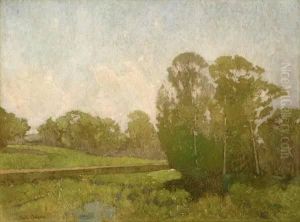 Stream In Landscape by Emil Carlsen