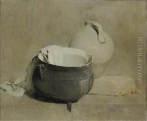Still Life With Kettle And Jug by Emil Carlsen