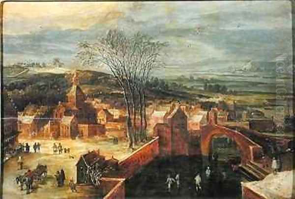 Landscape with Skaters - view 1