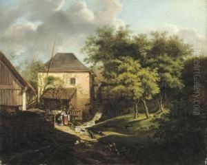 The Watermill by Johann-Hermann Carmiencke