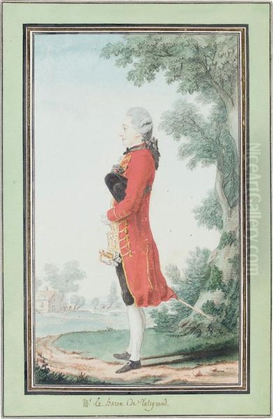 Portrait Of The Baron De Talleyrand, Full-length, In Alandscape - view 1