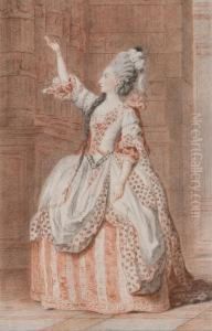 A Presumed Portrait Of Mademoiselle Saint-val L'ainee