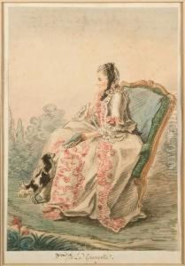 Portrait De Madame De La Grangette by Louis Carrogis Carmontelle
