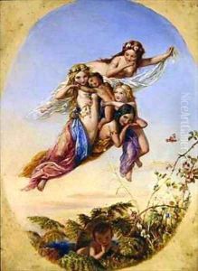 The Changeling 'a lovely boy stolen from an Indian King' by Joseph Bouvier