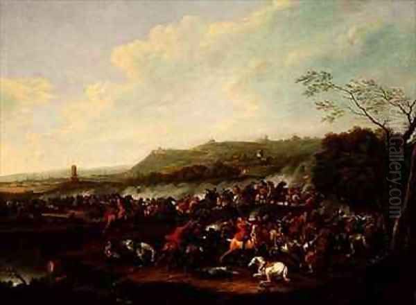 A Cavalry Skirmish in a Valley - view 1