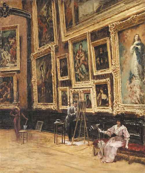 In the Louvre - view 1