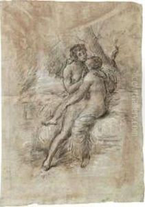 Sammace E Ermafrodito by Giovanni Carnovali Il Piccio