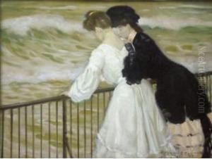Confidences Au Bord De La Mer. by Henry Caro-Delvaille