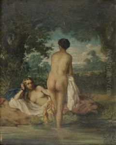 Jeunes Femmes Au Bain by Jean Carolus