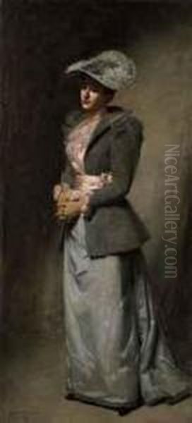 La Dame En Gris (portrait Of The Artist's Daughter, Sabine) - view 1