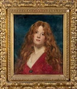 Portrait De Femme Rousse by Carolus Duran Charles Emile