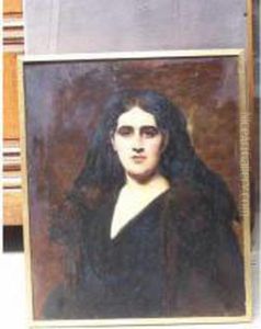 Portait De Femme Aux Cheveux Longs