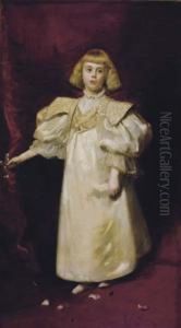 Portrait Of Clara Babbitt Hyde At The Age Of Five