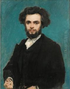 Portrait De Jeune Homme Dit 
Portrait D'un Artiste [, Portrait Of A Young Man, Oil On Canvas.]