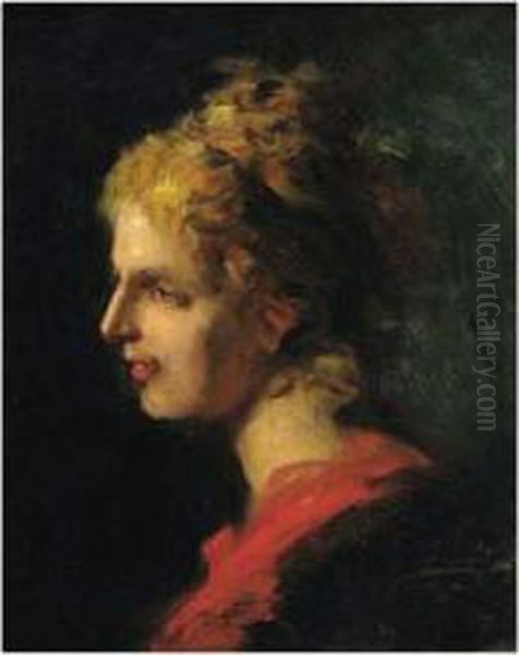 Portrait De Femme Blonde De Profil - view 1