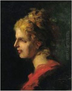 Portrait De Femme Blonde De Profil by Carolus Duran Charles Emile