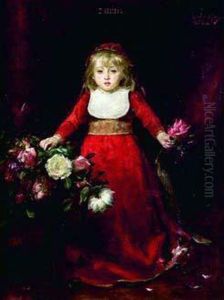 Portrait De Zanina 1909 by Carolus Duran Charles Emile