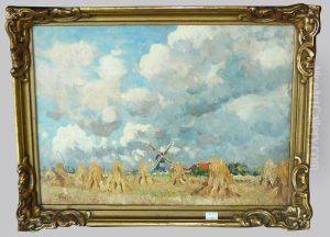 Paysage Avec Moulin by Joseph Caron