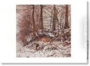 Sous-bois Enneige. by Joseph Caron